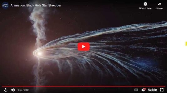 تصویر روز ناسا: وقتی سیاه چاله، ستاره ای را پاره پاره می کند / فیلم