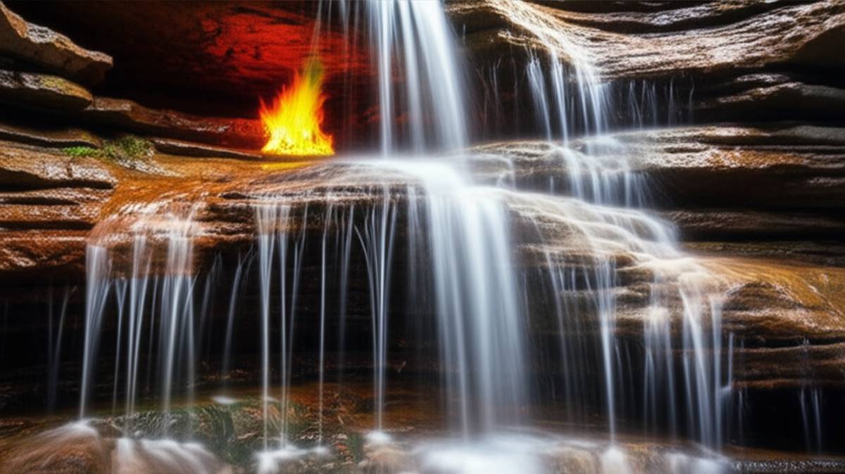 آبشار شعله ابدی (Eternal Flame Falls) | شگفتی طبیعی نیویورک