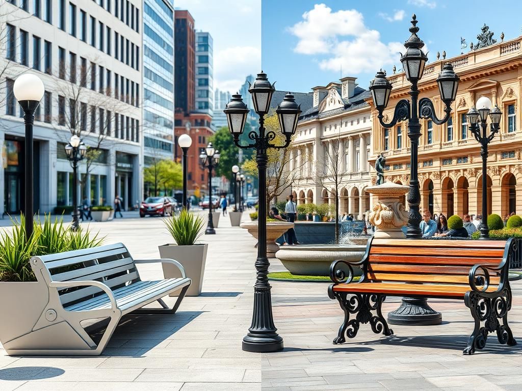مبلمان شهری مدرن یا کلاسیک؟
