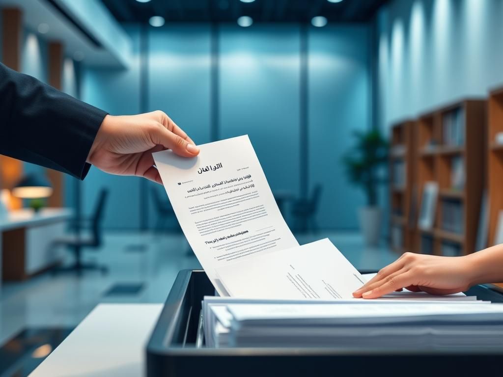 فرم تحویل مدارک اداری جامع و قابل ویرایش | رایگان