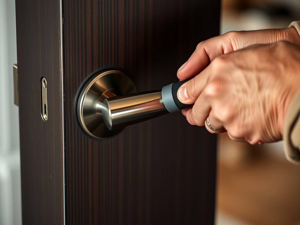 تعمیر لق شدن شدن دستگیره درب یک تکه