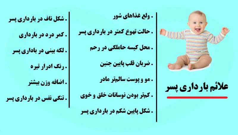 علائم بارداری پسر در ماه‌های مختلف بارداری
