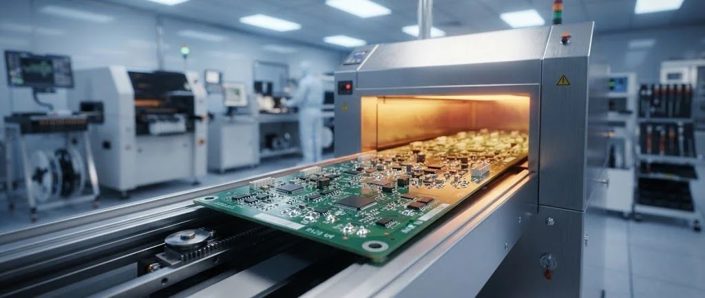 مراحل مونتاژ pcb به روش SMT با دستگاه و کوره